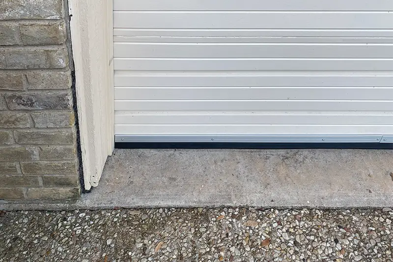 Flexi armour applied to a garage door