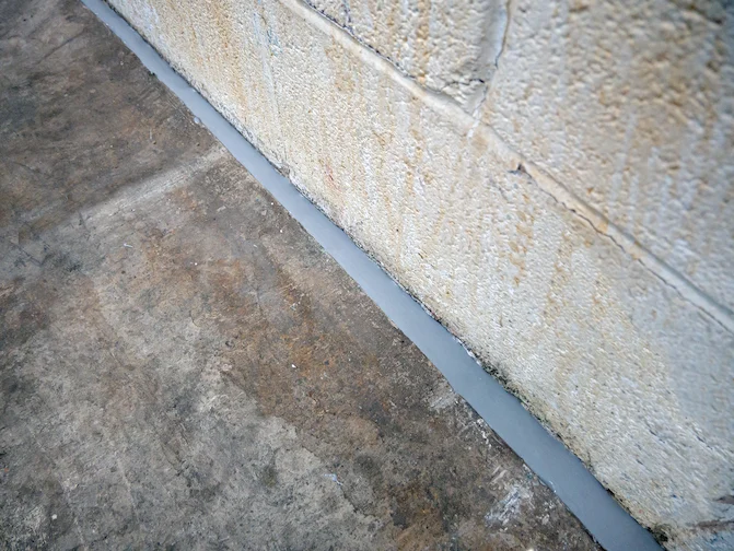 Flexi armour rodent deterrent applied to foundation