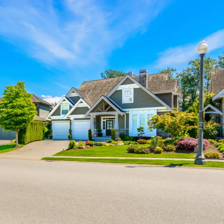 Houses in a suburban neighborhood in Virginia. Xceptional Wildlife Removal offers complete home services to ensure your residence is pest-free.