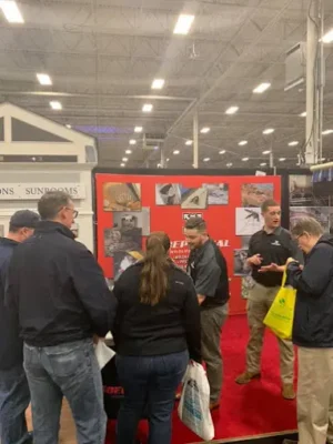 A career fair booth with Xceptional Wildlife.